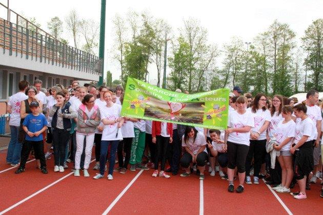  Marche/Course Solidaire organisée le 19 mai 2014 par le Lycée Saint Thomas d'Aquin de Flers, au profit de Cadet-Roussel 